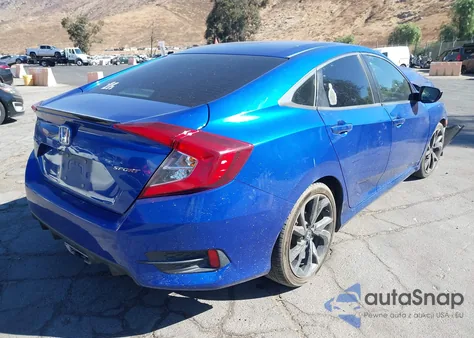 2020 Honda Civic Sport из США, поврежденный, VIN 19XFC2F88LE202929